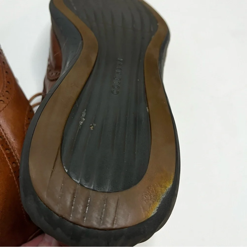 Cole Haan Zero Grand Brown Wingtip Oxford Men's Lace Up Shoes Men's Size 12